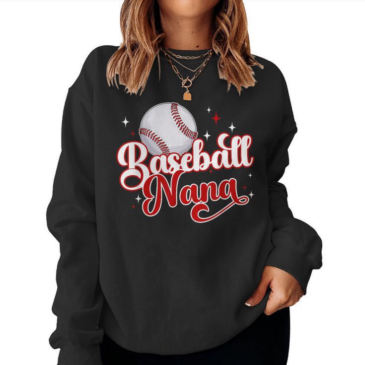 Baseball Nana Of A Baseball Player Nana Women Sweatshirt