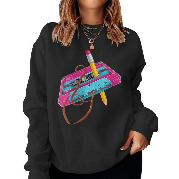 Crayon À Cassette Des Années 80 Et 90 Rollback Throwback Sweat-shirt pour femme