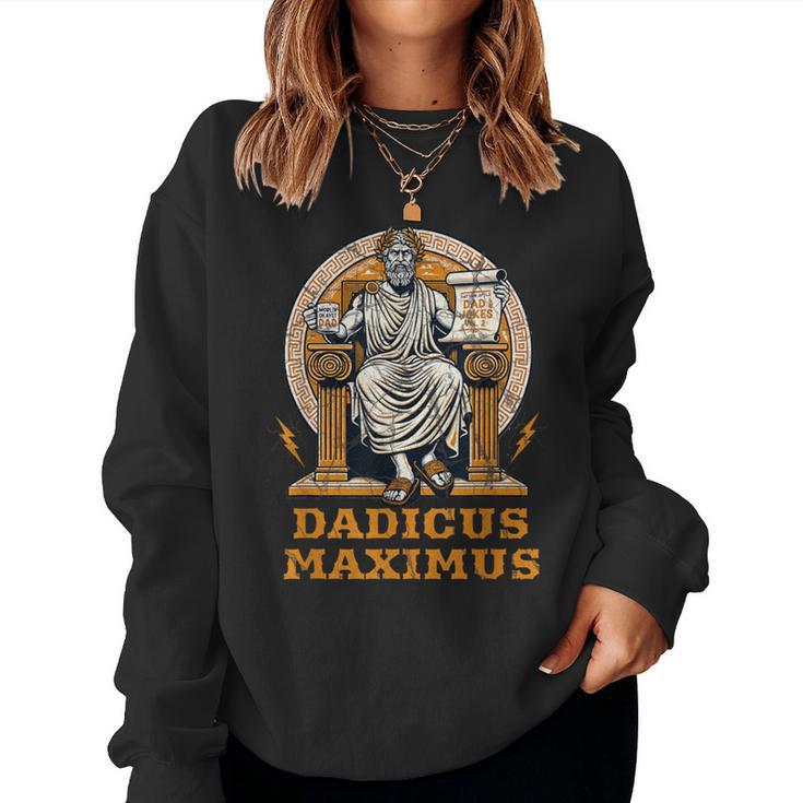 Dadicus Maximus Divertida Mitología Romana Día Del Padre Papá Broma Sudadera Mujer