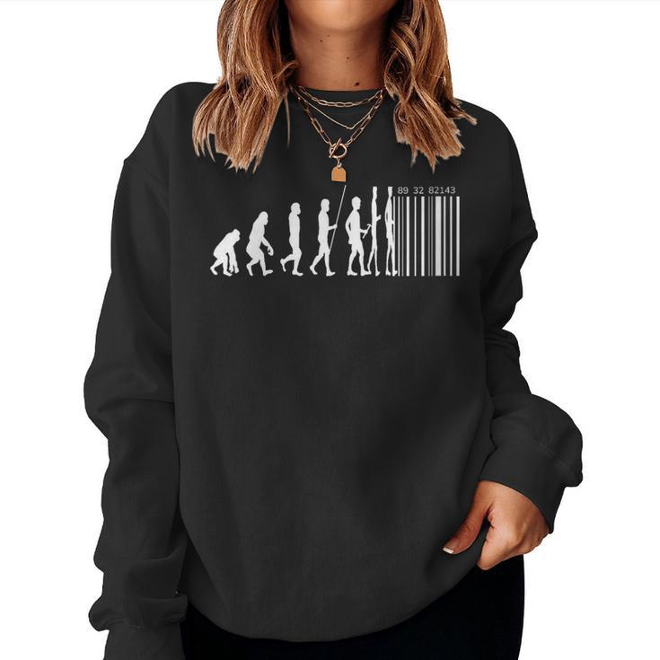 Développement Capitaliste Code-Barres Capitalisme Politique Sweat-shirt pour femme