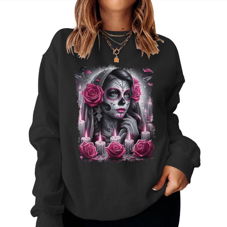 Dia De Los Muertos Mexicos Morts Hommes S Sweat-shirt pour femme