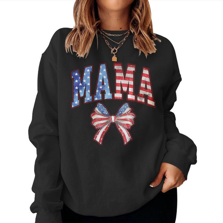Mama 4Th Of July American Family Matching Women Sweatshirt