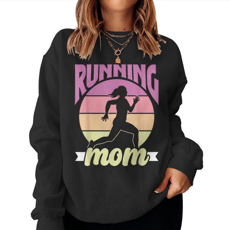 Maman Qui Court Jogger Coureur Exécuter La Course À Pied Sweat-shirt pour femme