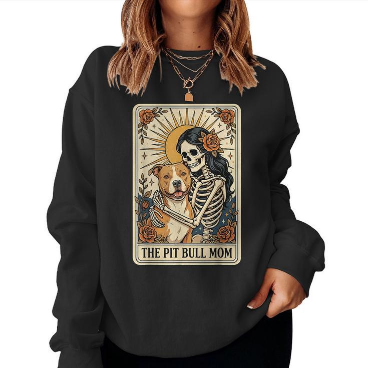 The Pit Bull Mom Tarot Card Women Sweatshirt