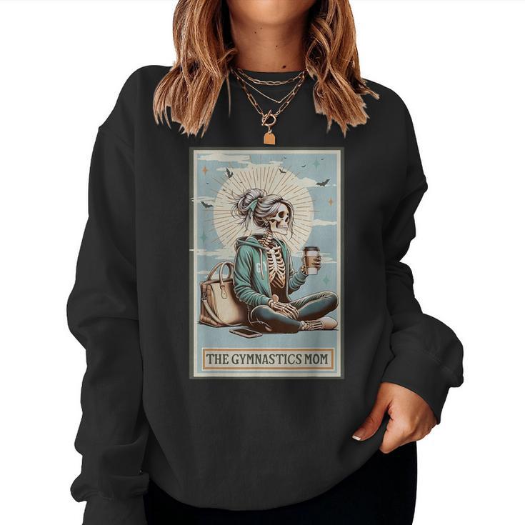 Skeleton Gymnastics Mom Tarot Card Sports Gymnast Women Women Sweatshirt