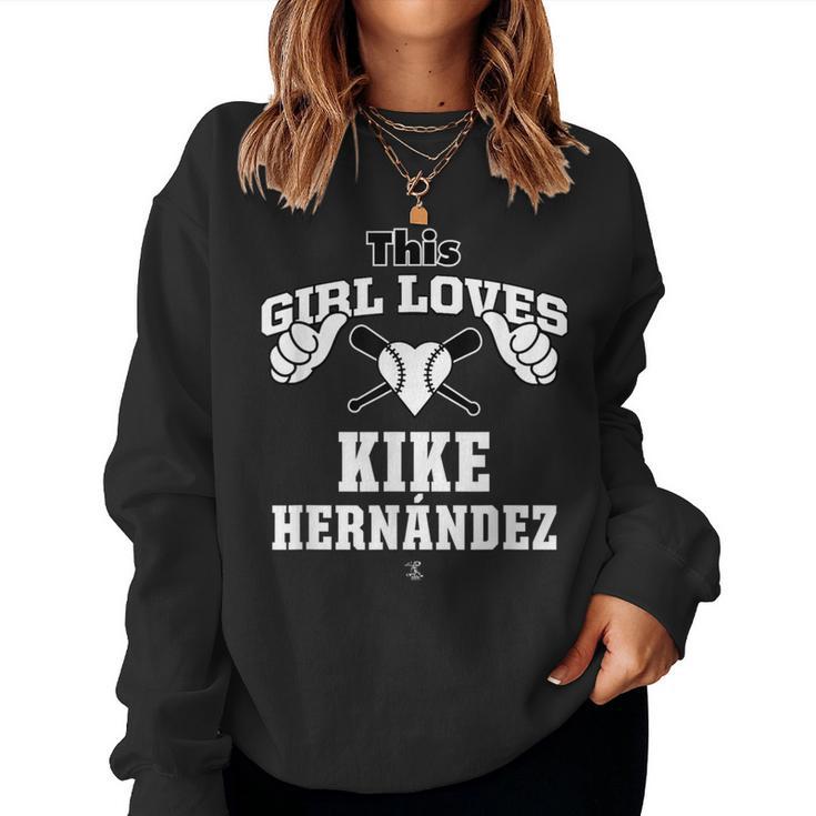 キケ・ヘルナンデス This Girl Loves Gameday レディーススウェットシャツ