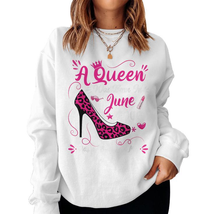 20歳の誕生日 ハイヒール A Queen Was Born In 2006 レディーススウェットシャツ