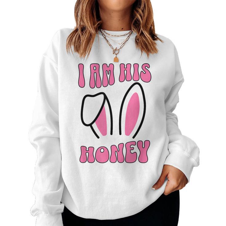 De Pâques Assorti Pour Avec Inscription I Am His Honey Sweat-shirt pour femme