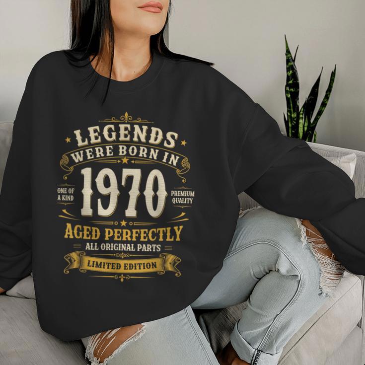 56歳 誕生日 男性女性intage 1970年1970年生まれ レトロデザインブランド レディーススウェットシャツ 彼女への贈り物