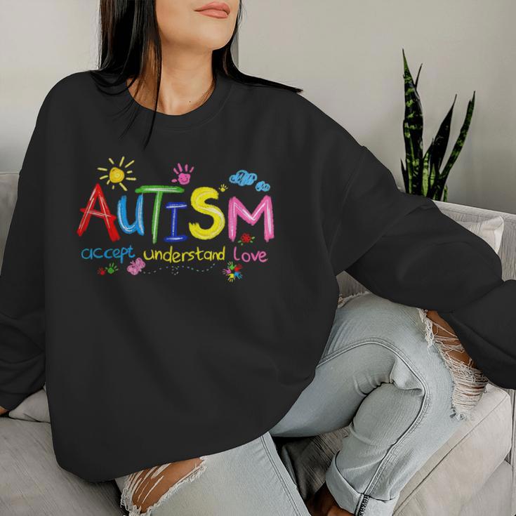 Accept Understand Love Support Autism Awareness Women Women Sweatshirt Gifts for Her Accept Understand Love Support Autism Awareness Women Women Sweatshirt Gifts for Her