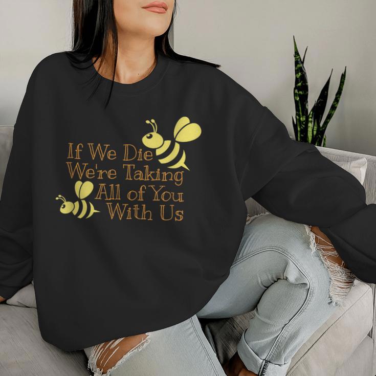 Save The Bees レディーススウェットシャツ 彼女への贈り物
