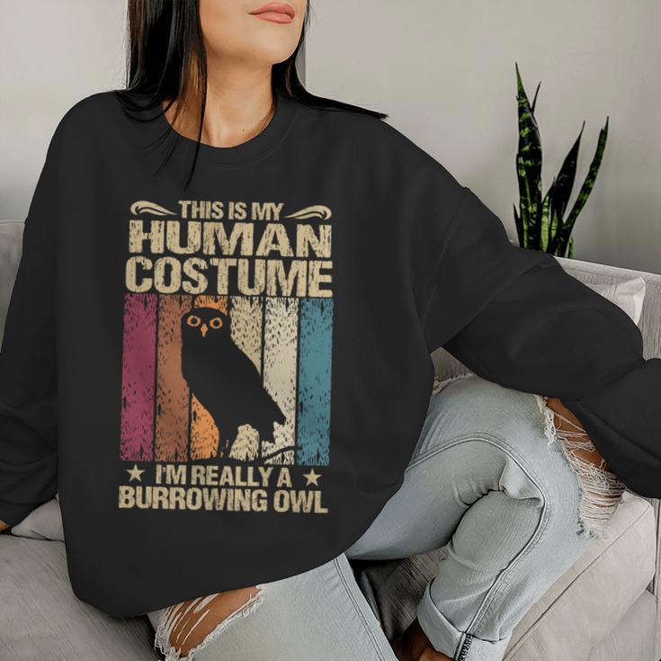 This Is My Human コスチューム I'm Really A Burrowing Owl 長袖tシャツ レディーススウェットシャツ 彼女への贈り物