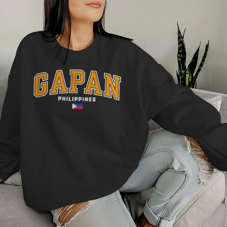 ガパンシティ フィリピン フィリピン Ph ピノイ 男性 女性 長袖tシャツ レディーススウェットシャツ 彼女への贈り物