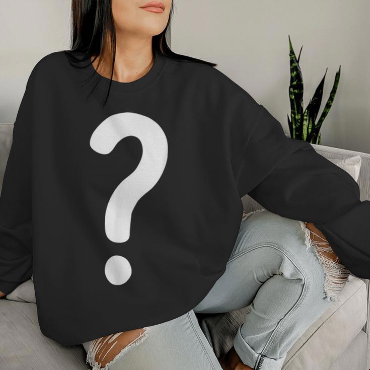クエスチョンマーク シャツ カップル 男性 女性 キッズ Guess Who コスチューム レディーススウェットシャツ 彼女への贈り物