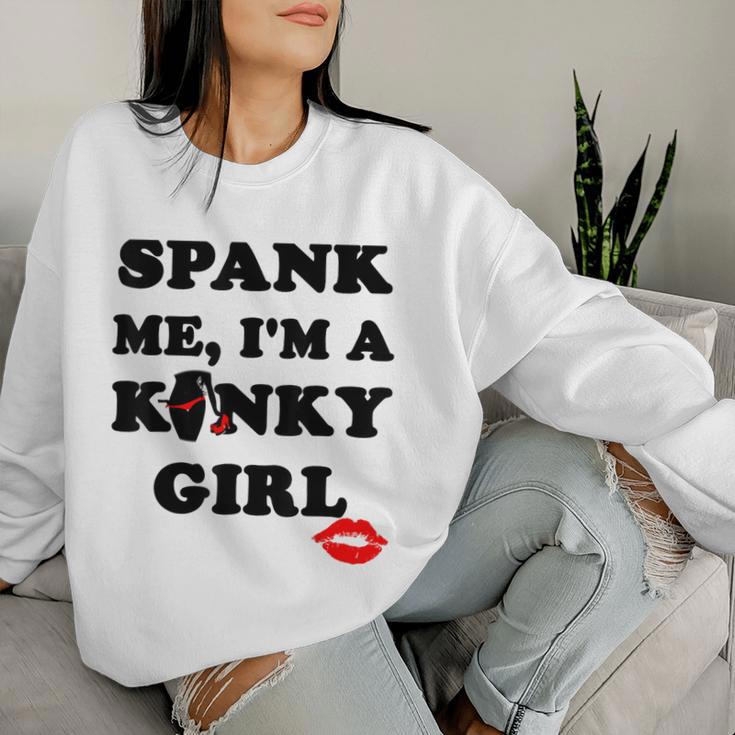 Pank Me I'm A Kinky Girl レディーススウェットシャツ 彼女への贈り物