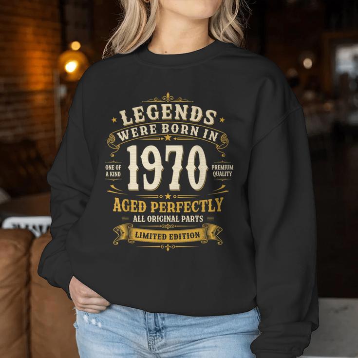 56歳 誕生日 男性女性intage 1970年1970年生まれ レトロデザインブランド レディーススウェットシャツ 面白い贈り物