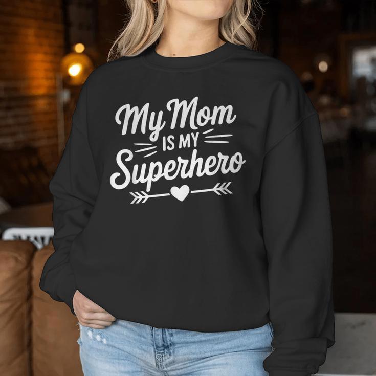 My Mom Is Myuperhero Proud Family Daughteron レディーススウェットシャツ 面白い贈り物