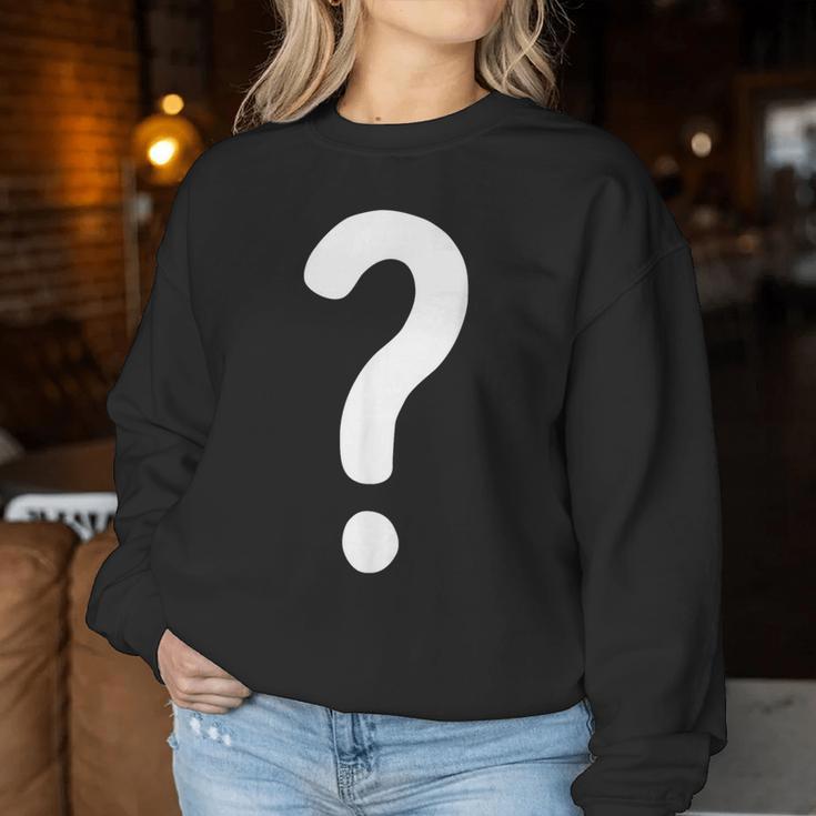 クエスチョンマーク シャツ カップル 男性 女性 キッズ Guess Who コスチューム レディーススウェットシャツ 面白い贈り物