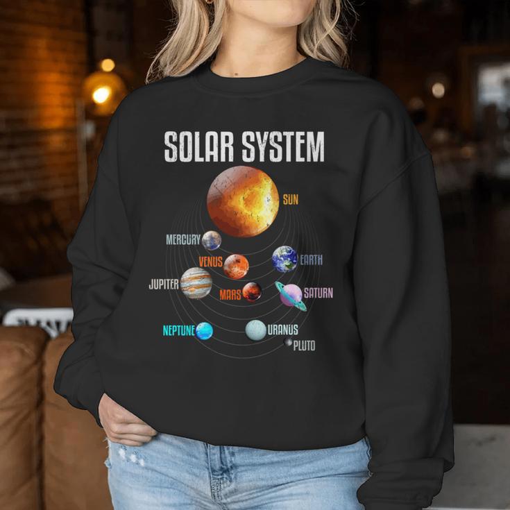 太陽系惑星 宇宙 科学 男の子 女の子tem キッズ 長袖tシャツ レディーススウェットシャツ 面白い贈り物