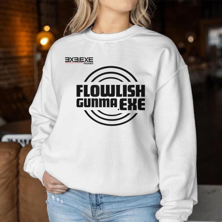 Flowlish GunmaExe_3_髙橋芙由子 レディーススウェットシャツ 面白い贈り物