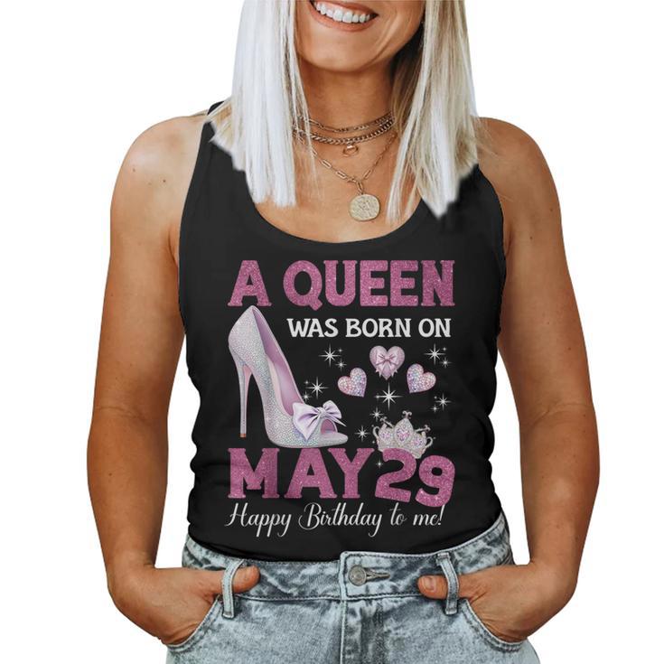 A Queen Was Born On 5月29日 ガーリー 誕生日 クイーン レディースタンクトップ
