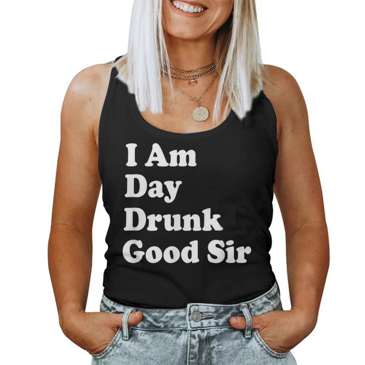 I Am Day Drunk Goodir Drinking Drunk ユーモア レディースタンクトップ