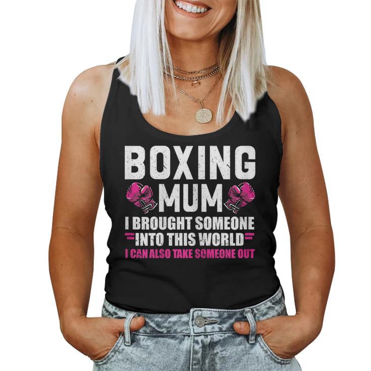 Boxeo Mum Boxeo Guantes Boxeo Boxeo Camiseta sin mangas para mujer