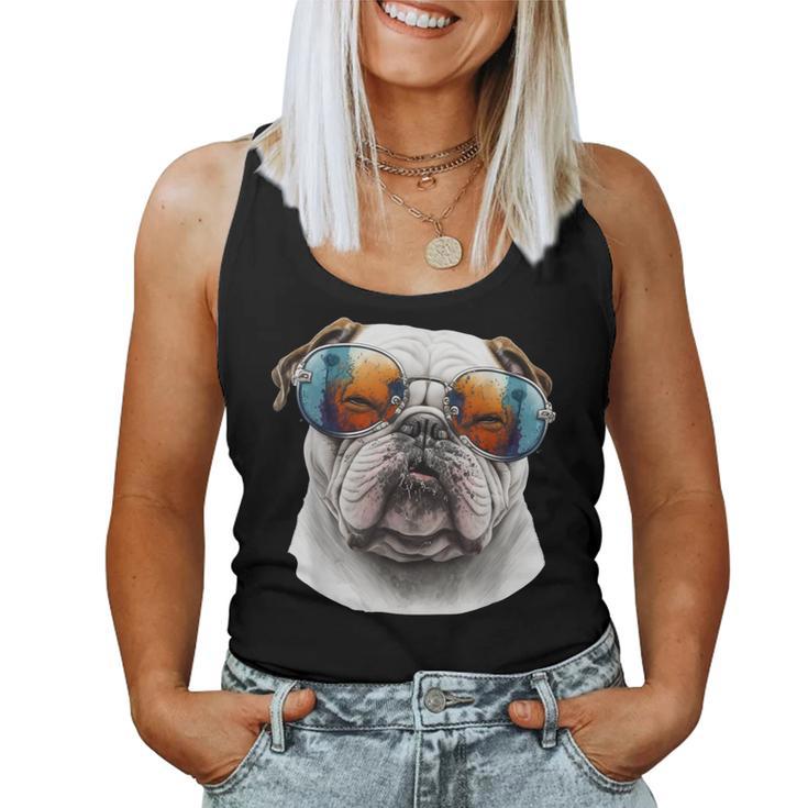 Bulldog Inglese Amante Dei Cani Mamma E Papà Canotta da donna