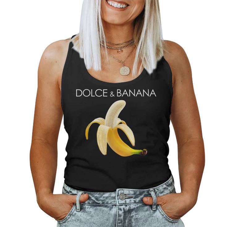 Dolce And Banana T Cute Graphic Banana レディースタンクトップ