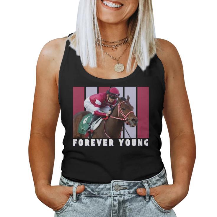 Forever Young Horse、競馬、デルマール、サンタアニタ 長袖tシャツ レディースタンクトップ