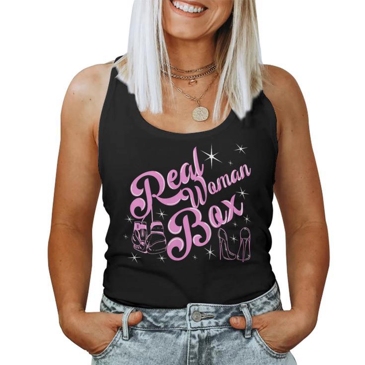 Guantes De Boxeo Rosa Real Woman Box Bóxer In Mangas Camiseta sin mangas para mujer