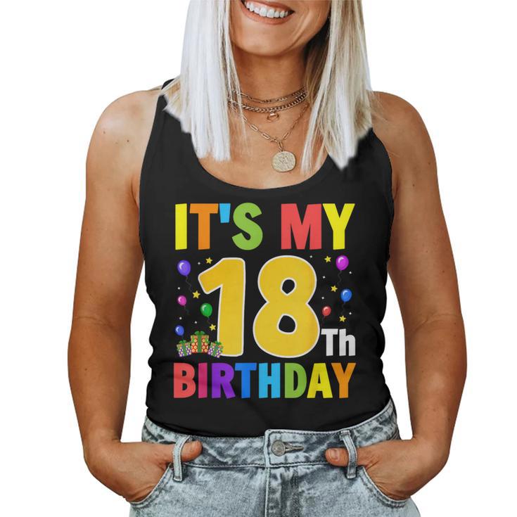 It's My 18歳の誕生日プレゼント。18歳のティーンの男の子と女の子に。 レディースタンクトップ