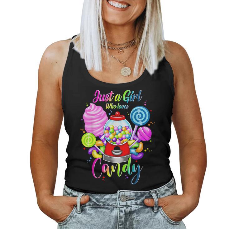 Just A Girl Who Loves Candy、レインボースイーツテスターギフト レディースタンクトップ
