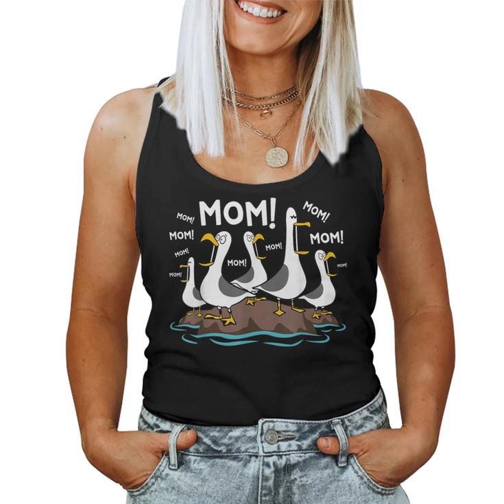 Mom Seagull Mama Seagulls Humor Women Tank Top