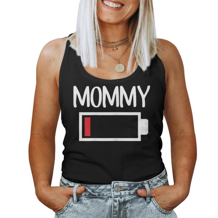 Mommy Low Battery Energy De Baja Energía Para Mamá Camiseta sin mangas para mujer