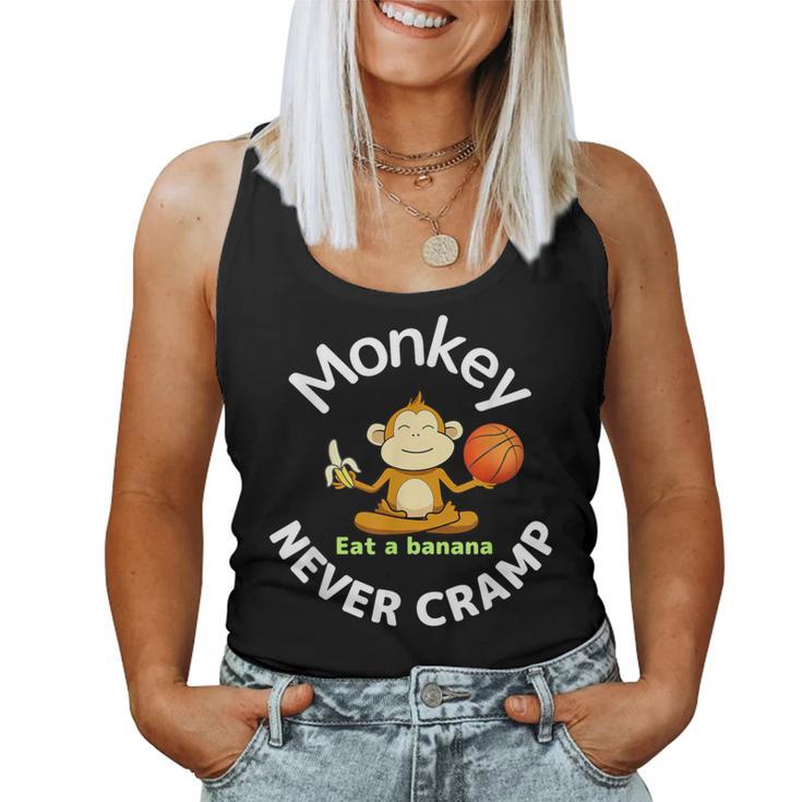 Monkey Never Cramp Eat A Banana Basketball レディースタンクトップ