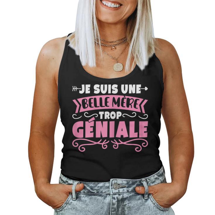 Oy Una Belle Madre Genal Belle-Maman Día De La Madre Camiseta sin mangas para mujer
