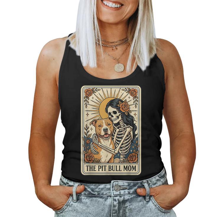 The Pit Bull Mom Tarot Card Women Tank Top