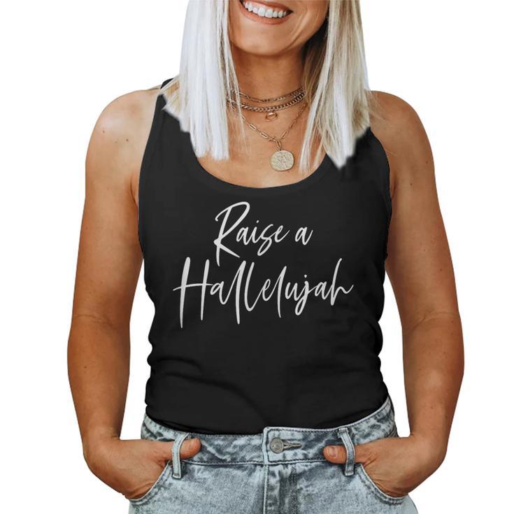 Raise A Hallelujah Christian Faith レディースタンクトップ
