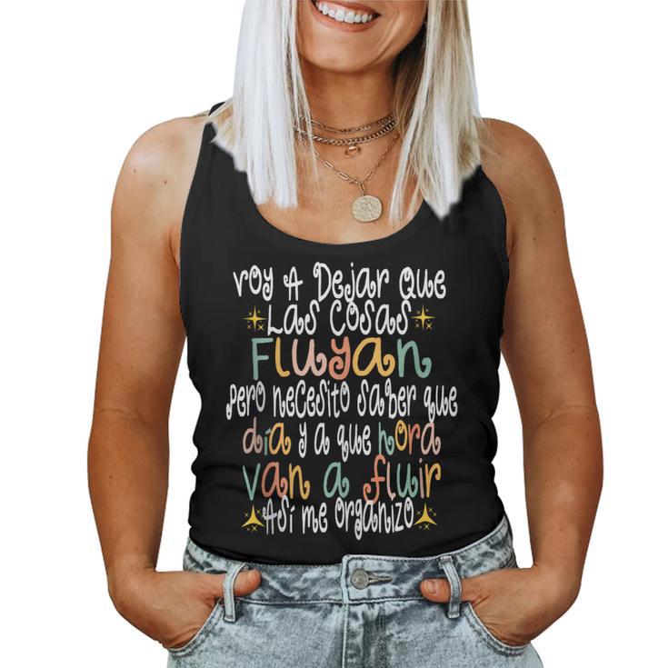 Retro Groovyoy A Dejar Que Las Cosas Fluyan Pero Necesito In Mangas Camiseta sin mangas para mujer