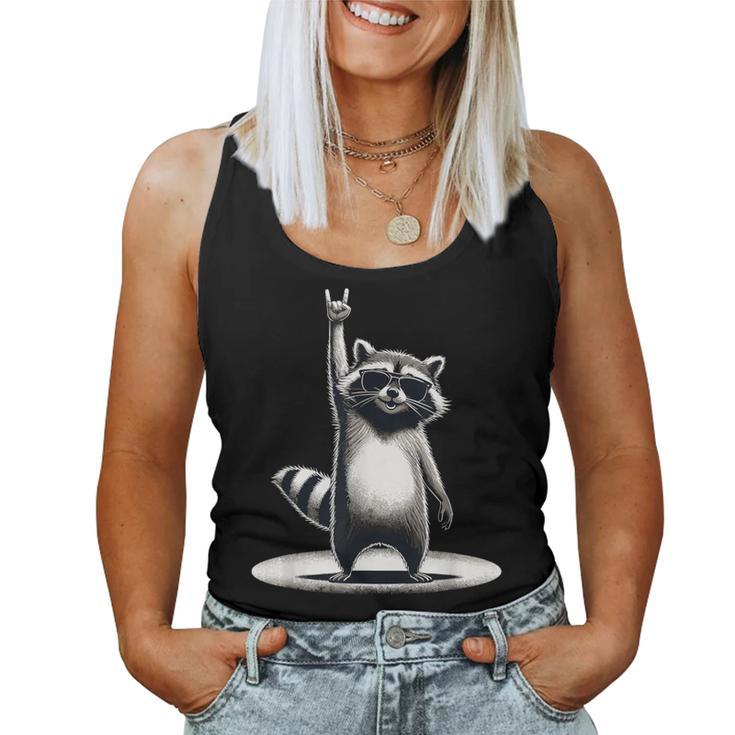 Rétro Raton Laveur Rock Musique Cadeau Homme Enfant Drôle Raton Laveur Débardeur pour femme