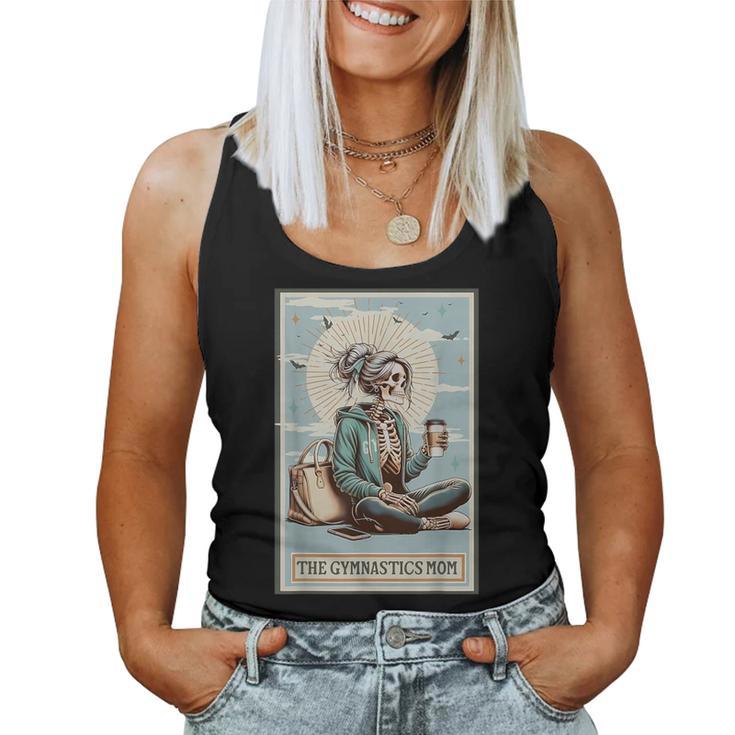 Skeleton Gymnastics Mom Tarot Card Sports Gymnast Women Women Tank Top