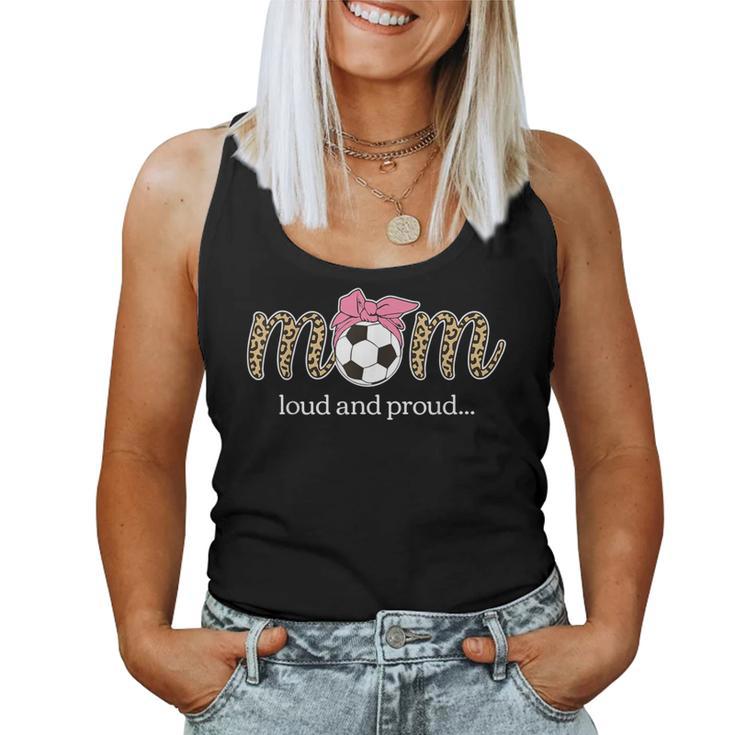 Soccer Mom Loud And Proud Coquette Bow Pink Mother Womens Women Tank Top