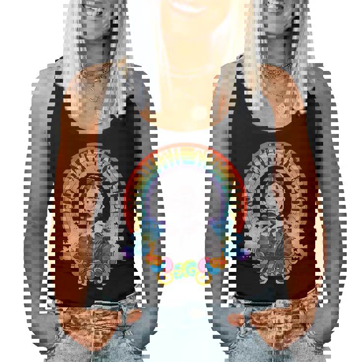 フローレンス・ナイチンゲール Groovy Nurse Go With Flo レトロレインボー レディースタンクトップ