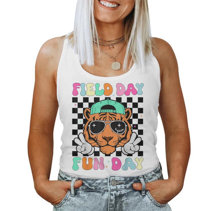 Field Day Fun Day Tigers School Teacher Kids Mom Women Tank Top