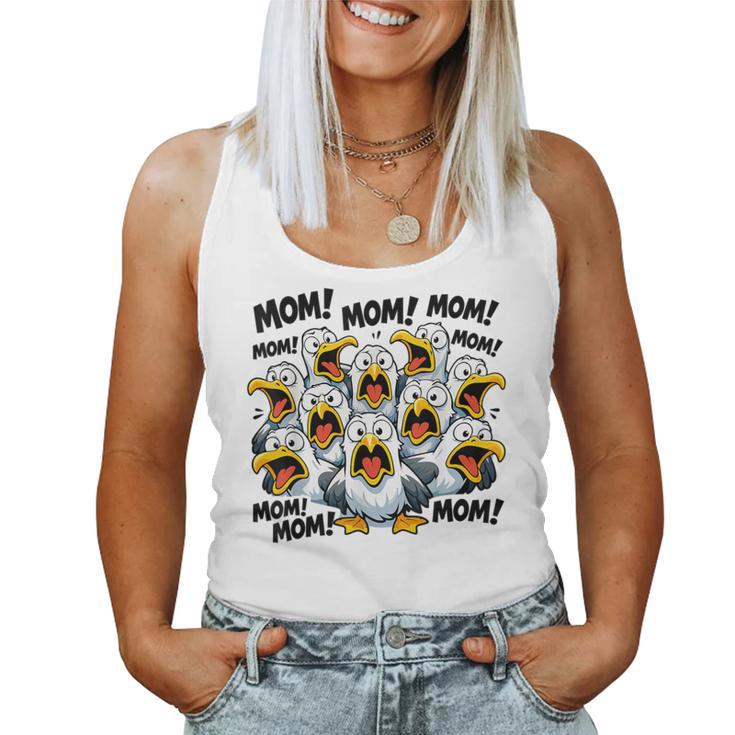 Seagull Mom Mother's Day Bird Animal Mother Bird Women Tank Top