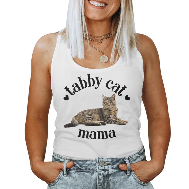 Tabby Cat Mama Linda Mamá Atigrada Amante De Los Gatos Mamá Gatoeñora Camiseta sin mangas para mujer
