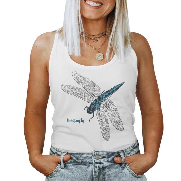 トンボ 蜻蛉 蜻蜓 大きい Dragonfly レトロ 虫 昆虫 イラスト かっこいい おしゃれ トンボ好き トンボ柄 レディースタンクトップ