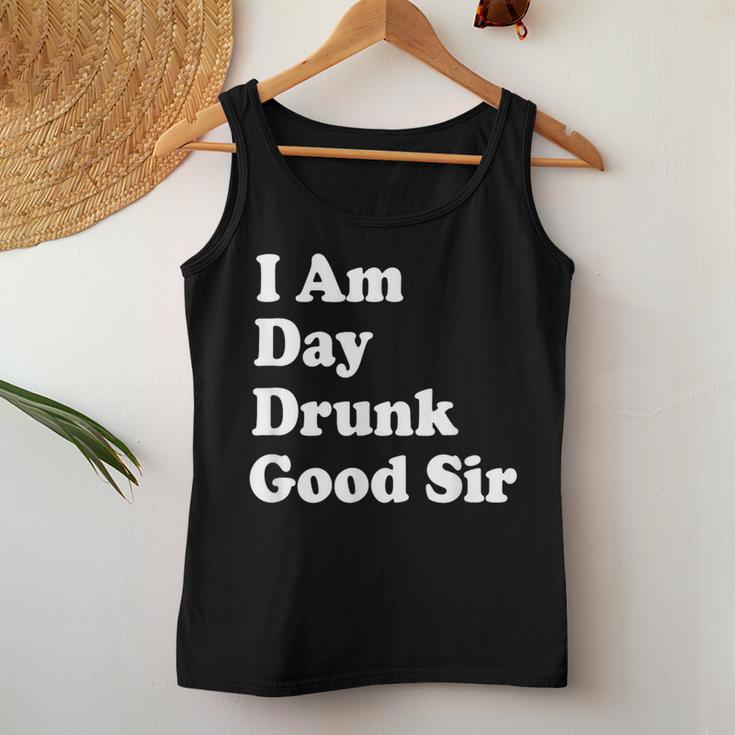I Am Day Drunk Goodir Drinking Drunk ユーモア レディースタンクトップ 面白い贈り物