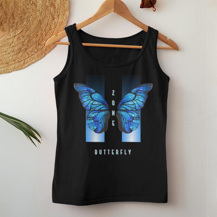 Blue Butterfly Beautiful Butterfly 長袖tシャツ レディースタンクトップ 面白い贈り物